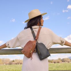 Alternative view of Fern Sling in Buffed Leather - Burnished Saddle