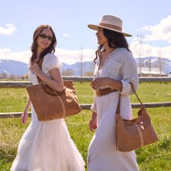 Alternative view of Romy Max Tote in Buffed Leather - Whiskey