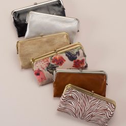 Alternative view of Lauren Clutch-Wallet in Metallic Leather - Silver