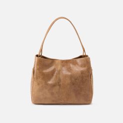 Seneca Shoulder Bag in Buffed Leather - Whiskey