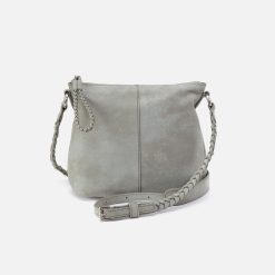 Lasso Medium Crossbody In Buffed Leather - Misty Harbor
