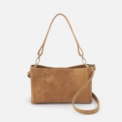 Seneca Shoulder Crossbody in Buffed Leather - Whiskey