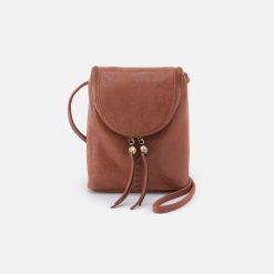 Fern Crossbody in Buffed Leather - Burnished Saddle