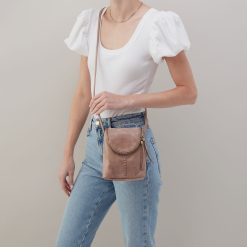 Alternative view of Fern Crossbody in Buffed Leather - Hazel