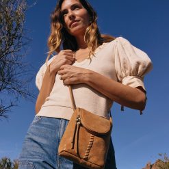 Alternative view of Fern Crossbody In Buffed Leather - Whiskey