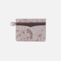 Charmed Card Case in Printed Leather - Mystic Bloom