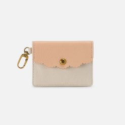 Tabby Flap Card Case In Pebbled Leather - Birch