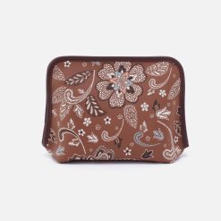 Beauty Cosmetic Pouch in Coated Canvas - Country Road Bloom Canvas