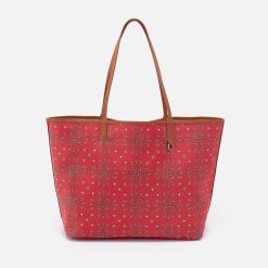 All That Tote Large In Coated Canvas - Red Journey Bandana