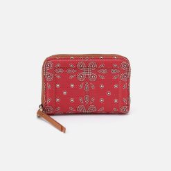 Soma Small Wallet In Coated Canvas - Red Journey Bandana