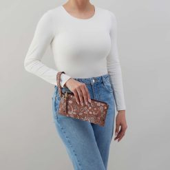 Alternative view of Vida Wristlet in Coated Canvas - Country Road Bloom Canvas