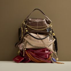 Alternative view of Avon Shoulder Bag in Polished Leather - Saddleberry