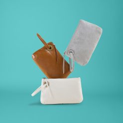 Alternative view of Daisy Daze Large Wristlet In Polished Leather - Truffle