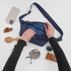 Alternative view of BE HOLD Belt Bag in CaRefiber recycled nylon - Ocean