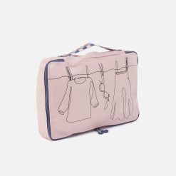 Alternative view of SET TO GO Packing Cube Large in CaRefiber recycled nylon - Lotus