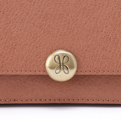 Alternative view of Hutton Large Wallet in Micrograin Leather - Brown Bear