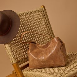 Alternative view of Seneca Shoulder Bag in Buffed Leather - Whiskey