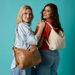 Alternative view of Emily Convertible Backpack In Pebbled Leather - Cream