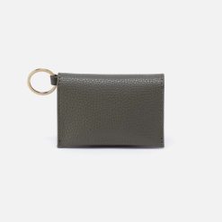 Vida Card Case in Micro Pebbled Leather - Desert Palm