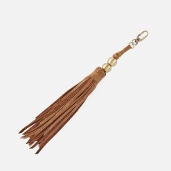 Tamborine Tassel in Buffed Leather - Whiskey