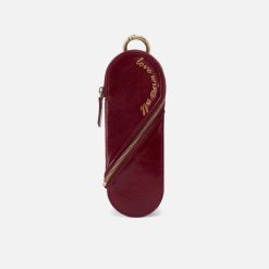Heart Pencil Case in Polished Leather - Saddleberry