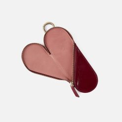 Alternative view of Heart Pencil Case in Polished Leather - Saddleberry