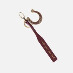 Love & Luck Charm in Pebbled Leather - Mulberry Glaze