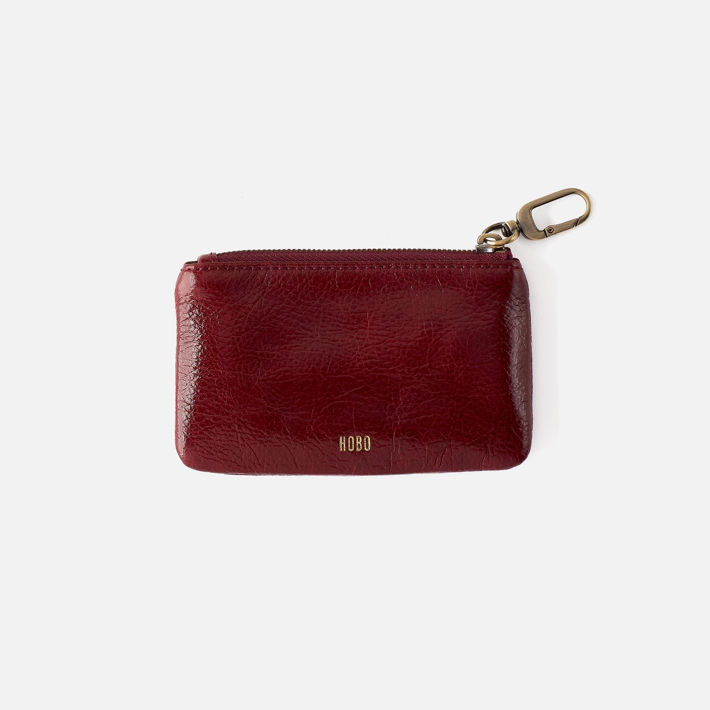 Sentiment Pouch Box in Aniline Gloss Leather - Garnet Gloss - Image 3