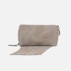 Spark Double Eyeglass Case in Nubuck Leather - Golden Granite