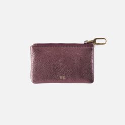 Alternative view of Sentiment Pouch in Metallic Leather - Frosted Plum