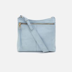 Cambel Crossbody In Buffed Leather - Sky