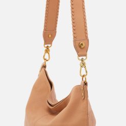 Alternative view of Whipstitch Guitar Strap in Pebbled Leather - Sandstorm