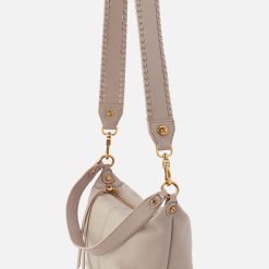 Alternative view of Whipstitch Guitar Strap in Pebbled Leather - Taupe