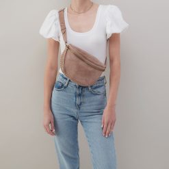 Alternative view of Juno Belt Bag In Buffed Leather - Hazel