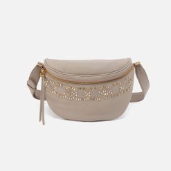 Juno Belt Bag In Pebbled Leather - Taupe