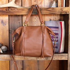 Alternative view of Harley Satchel In Pebbled Leather - Warm Honey