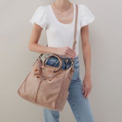 Alternative view of Sheila Large Satchel In Buffed Leather - Hazel