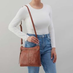 Alternative view of Cambel Crossbody in Buffed Leather - Burnished Saddle