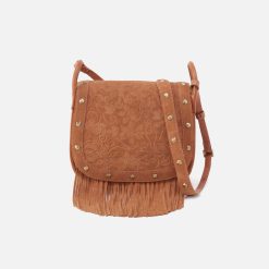 Kiva Large Crossbody in Suede Leather - Barley