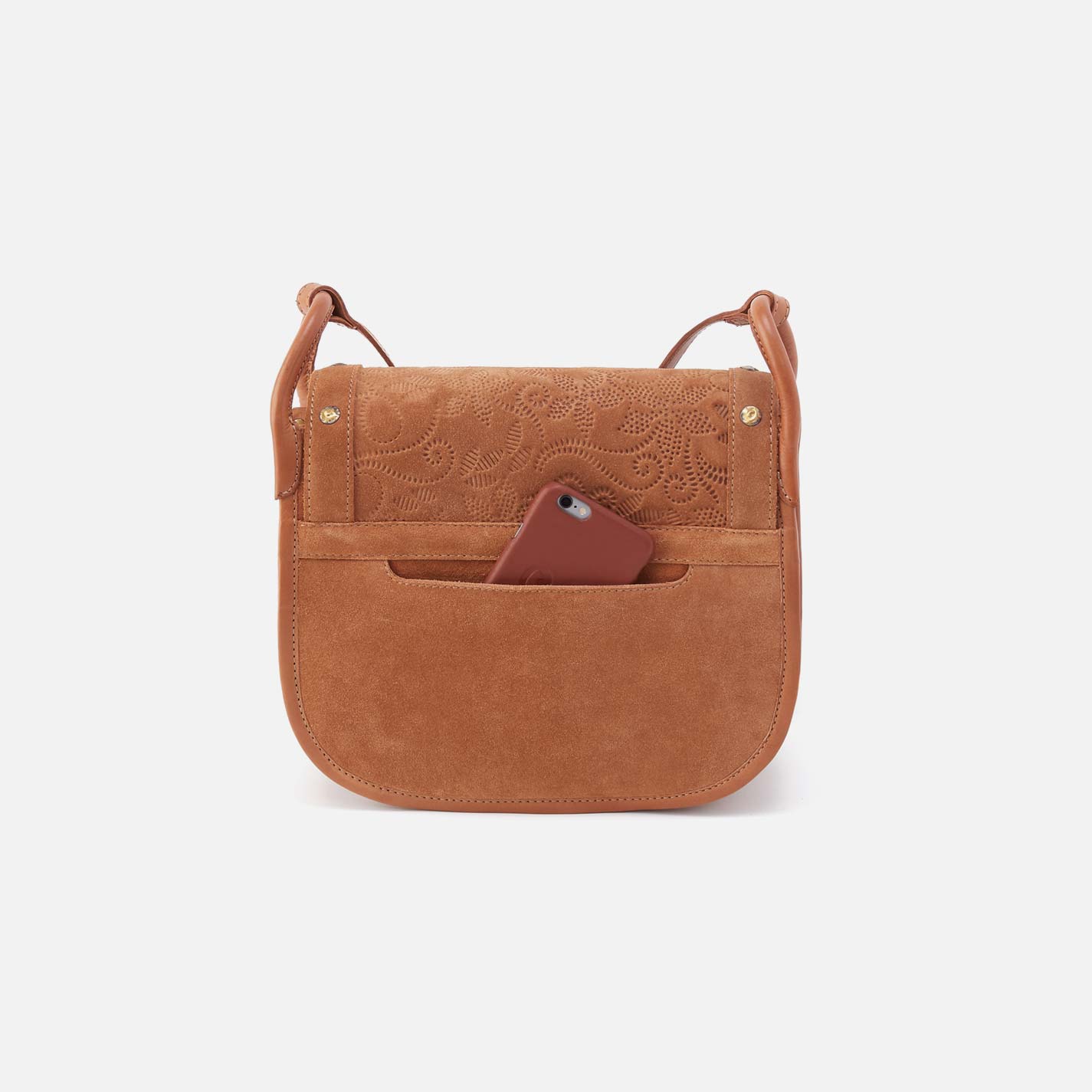 Kiva Large Crossbody in Suede Leather - Barley - Image 5