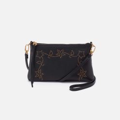 Darcy Crossbody in Pebbled Leather - Black