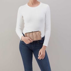 Alternative view of Lauren Clutch-Wallet in Buffed Leather - Hazel
