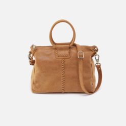 Sheila Medium Satchel in Buffed Leather - Whiskey