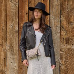 Alternative view of Darcy Crossbody in Printed Leather - Mystic Bloom