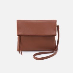 Draft Crossbody in Pebbled Leather - Bridle Brown