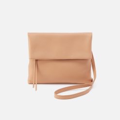 Draft Crossbody In Pebbled Leather - Porcini