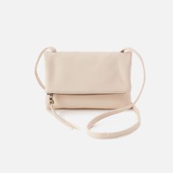Grant Small Crossbody In Pebbled Leather - Cream