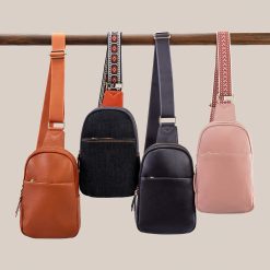 Alternative view of Cass Sling In Pebbled Leather - Black