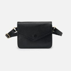 Margot Belt Bag In Pebbled Leather - Black