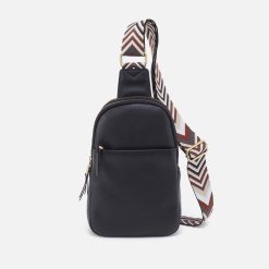 Cass Sling in Pebbled Leather - Black